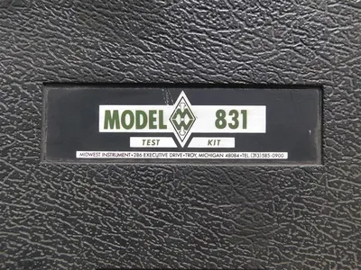 Midwest Instrument Model 831 Precision Flow Test Kit 0-200 GPM Used