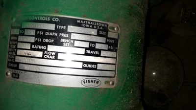 Fisher 3" SCH 40 Socket Weld Control Valve