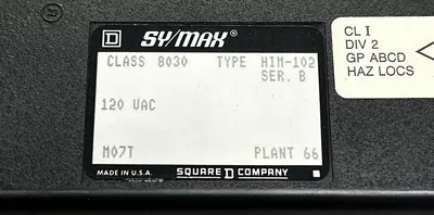 Used SQUARE D 8030-HIM-102 Industrial Controls Ohio US | Surplus Asset Holdings #1244123