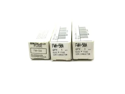 3 NEW BUSSMANN FWH-50A FUSES FWH50A