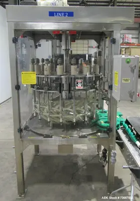 Used KAPSALL FA-R-18E Overflow Pressure Gravity Liquid Fillers Illinois US | Aaron Equipment #1303760