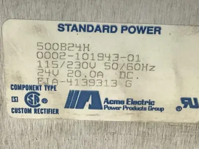 USED ACME ELECTRIC 500B24H