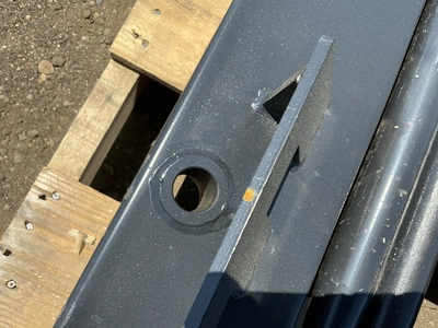 New JCT Bale Spear Skid Steer Attachment, Universal Quick Attach, Has Two Spears that Stick Out Appr...