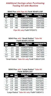 ERCOLINA SB48 Plus Super Bender 2" Tube or 1-1/2" Sch. 40 Pipe Pipe, Tube & Profile Benders Non Mandrel | CML USA Inc. (3)