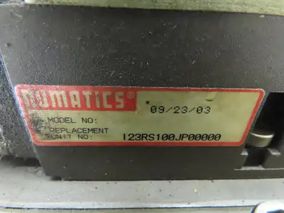 Numatic I23BA400MP00061 Pneumatic Solenoid Valve Assy 24V w/I23RS100JP00000 Reg.