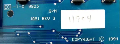 USED AVERY LABEL 1021 PC BOARD REV. 3 ECI-1-0 9923