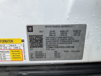 Used 2017 CHEVROLET TRAVERSE SUVs Michigan US | Miedema Asset Management Group #1406851