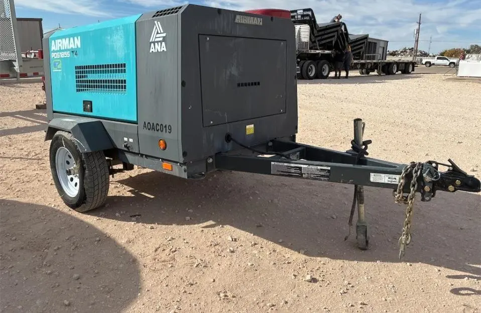 Used AIRMAN 185 CFM Air Compressors, Portable Texas US | Mitsubishi HC Capital America #1362979