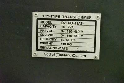 SODICK AG600L Wire EDM | Westbrook Asset Management (8)