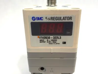 Used SMC Electro-Pneumatic Regulator, 2000 Size, 0~10VDC Input Air Pressure Regulators Michigan US | Maverick Industrial Sales #1394282