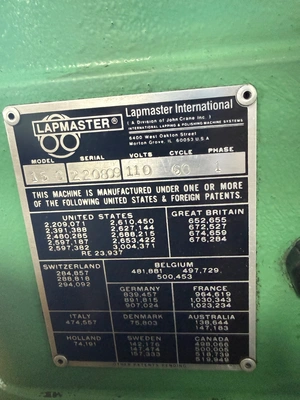 LAPMASTER 15 LAPPING MACHINES | Wheeler Machinery Sales (6)