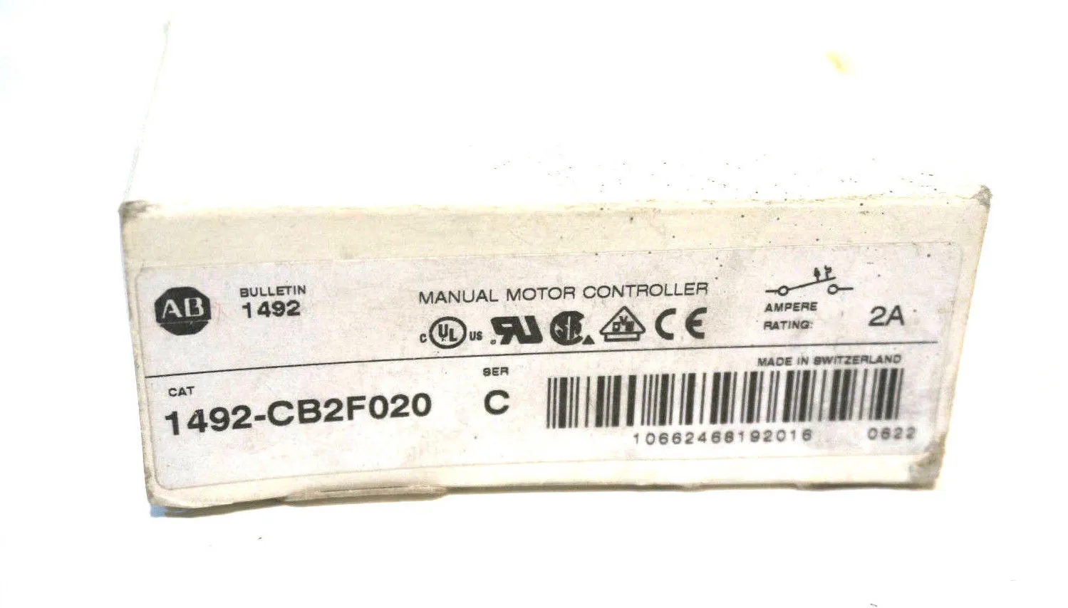 NEW ALLEN BRADLEY 1492-CB2F020 CIRCUIT BREAKER SER.C 1492CB2F020