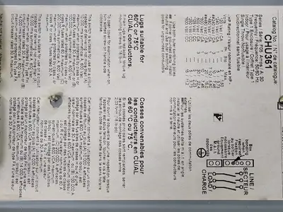 USED SQUARE D CHU361