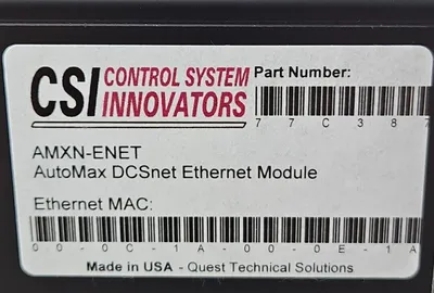 CSI M/N 77C387 AMXN-ENET MODULE. 3E-38