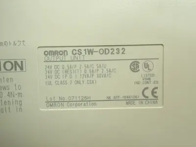 Used OMRON CS1WOD232 Input / Output Modules | HGR 24 #733531