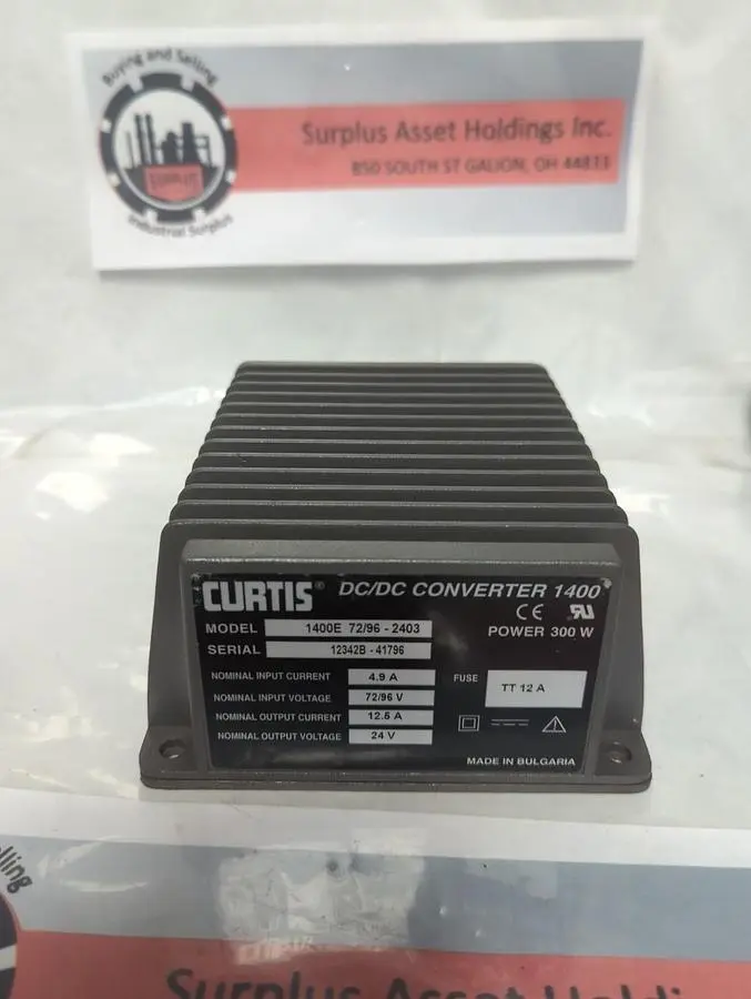 Used CURTIS 1400E 72/96 2403 Miscellaneous Equipment (Electrical & Power) Ohio US | Surplus Asset Holdings #1466657