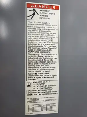 USED SQUARE D MODEL 6