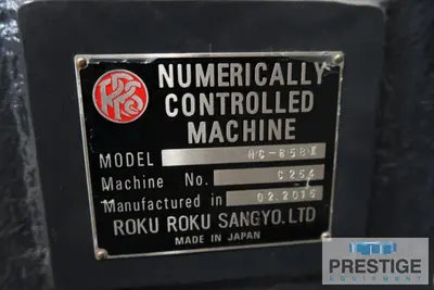 Used 2015 ROKU-ROKU HC-658-II Vertical Machining Centers New York US | Prestige Equipment #1469326