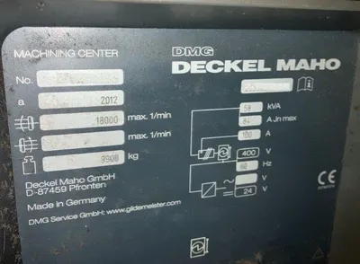 Used 2012 DMG MORI DMU 65FD MONOBLOCK Vertical Machining Centers (5-Axis or More) JP | MachineStation #947533