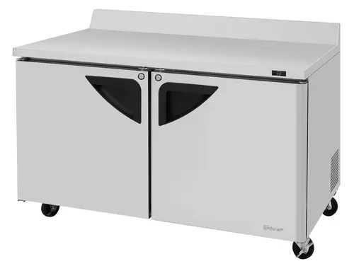 Turbo Air TWR-60SD-N 60 1/4" Worktop Refrigerator w/ (2) Sections & (2) Doors, 115v