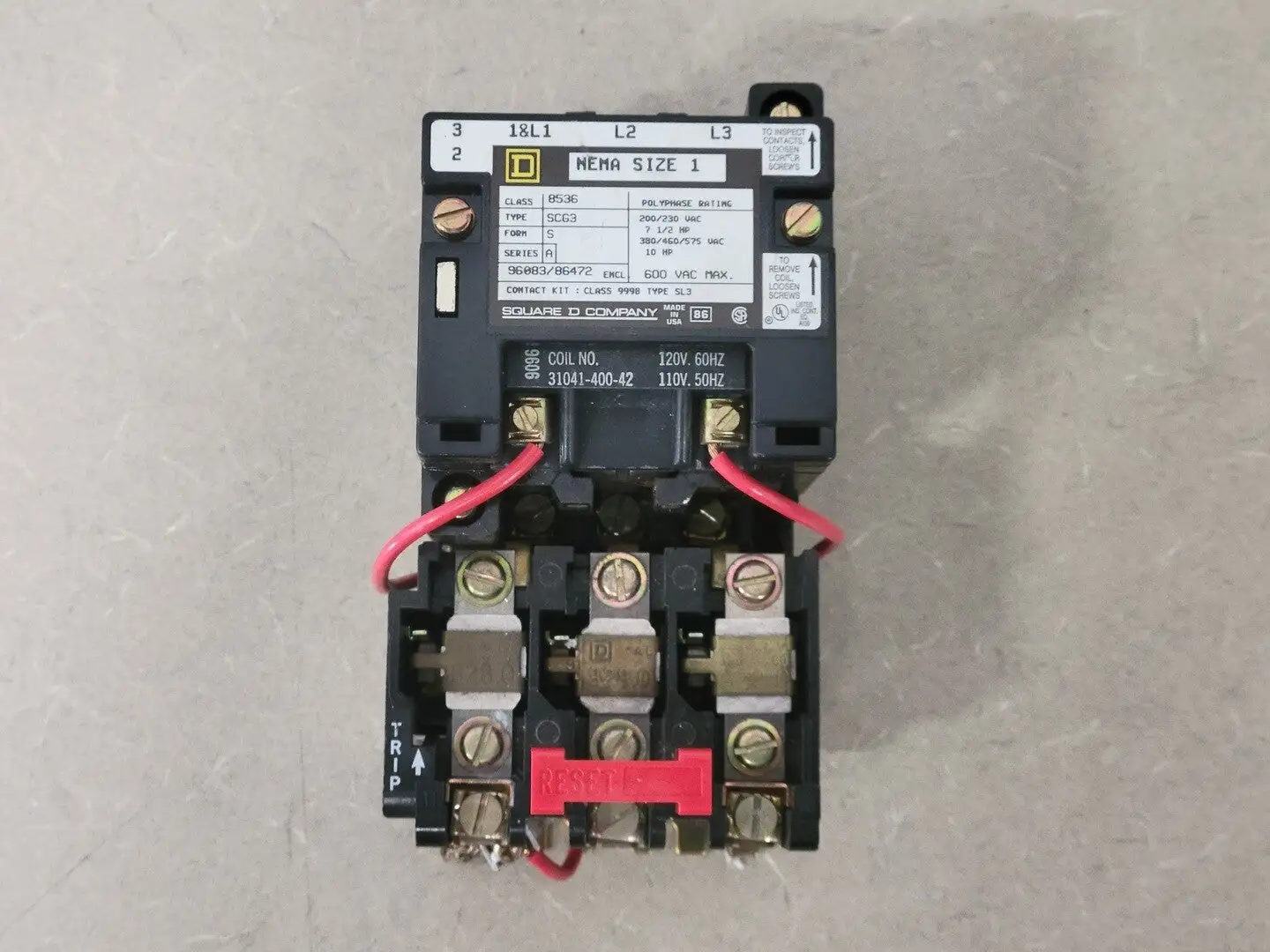 USED SQUARE D 8536SCG3V02S