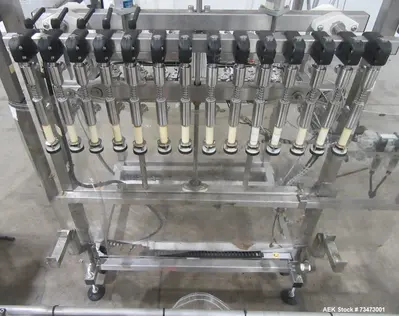 Used Inline Filling Systems 14-Head Automatic Inline Pressure Filler