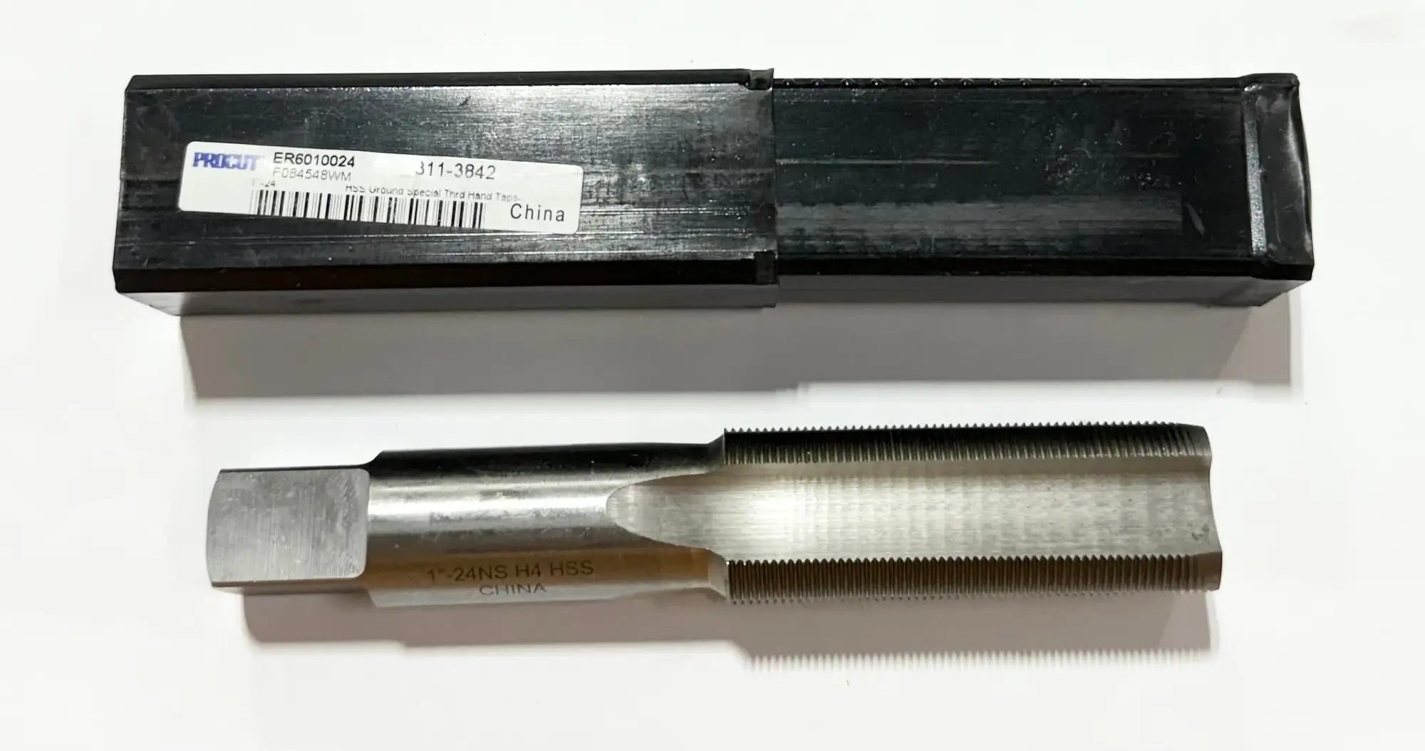 ProCut 1"-24 HSS Hand Tap 4 Flute Special Thread Plug Tap