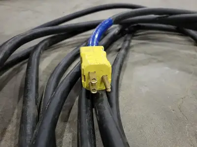 60 ft SOOW Power Extension Cord 12/3 AWG 15A 125V
