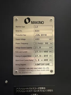 2016 MAKINO L2 APC Vertical Machining Centers | Machine Tool Emporium (4)
