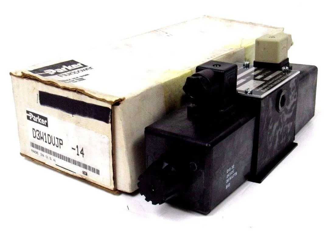 NEW PARKER D3W1DVJP-14 DIRECTIONAL CONTROL VALVE D3W1DVJP14 24VDC 1.5A