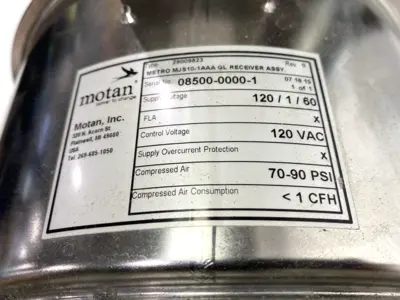 Used Motan Metro Vacuum Receiver Assembly 29009823 NO CONTROL MODULE & LID Loaders (Plastic Upstream) Michigan US | Maverick Industrial Sales #1402289