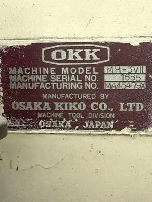 Used OKK MH-3VII Vertical Mills Ohio US | G-2000, Inc. #1517746