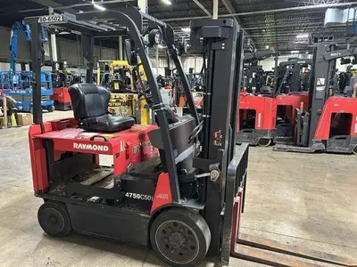 Used 2019 RAYMOND 4750C50L 4-Wheel Sit down Electric Counterbalance Forklifts Illinois US | Somerset Equipment Sales #1546166