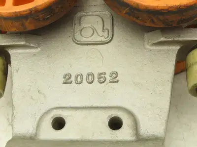 Unified 20052  1/2 Ton 1100Lb Saddle Load Push Trolley ETA-8 Rail Overhead Crane