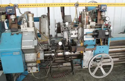 HAUTAU MODEL #CC15M DOUBLE END CHAMFER MACHINE: STOCK #10957