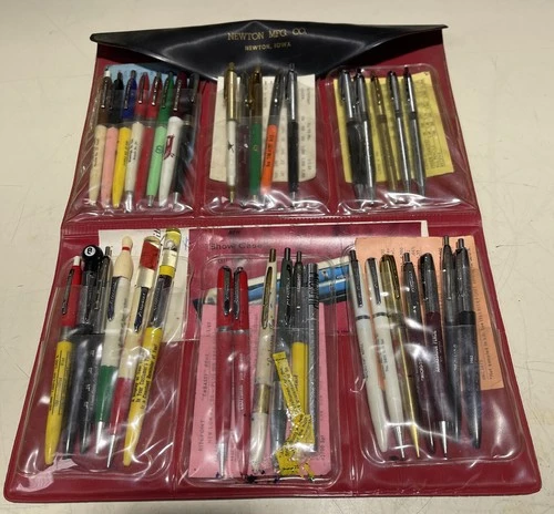 Vintage Newton Mfg Co Iowa Pen Advertising Sales Sample Sales Builder Binder