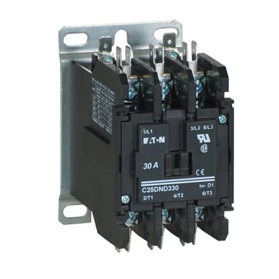 Eaton C25DND330A Definite Purpose Contactor, Quick, 30A,110-120 Vac [New]