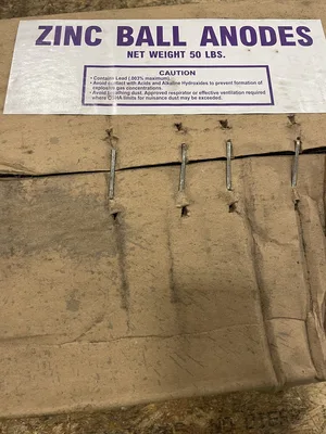 Zinc Ball Galvanizing Anodes -40LB Box