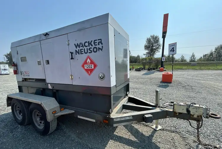 Used 2010 WACKER NEUSON G150 Generators British Columbia CA | Lenmark #913498
