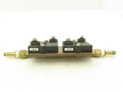 FPA/600 5R1J Copper Water Block W 2 Thick Film Chassis Mount 600W Resistors