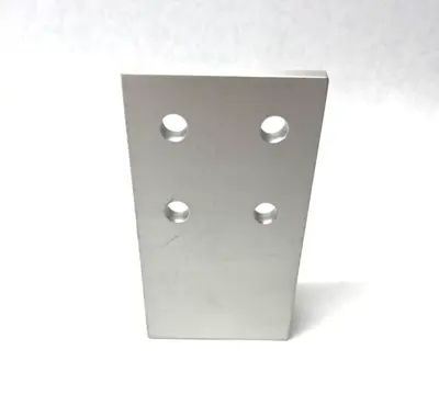 USED PARKER ALUMINUM FLOOR MOUNTING BRACKET 40-SERIES 80/3.0IN