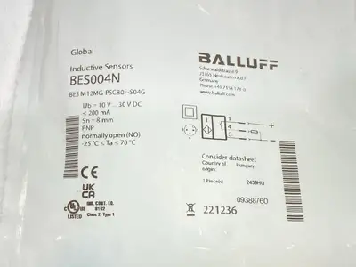 New | in-Stock Balluff Inductive Proximity Sensor PNP NO Non-Flush Proximity Sensors Michigan US | Maverick Industrial Sales #1498208