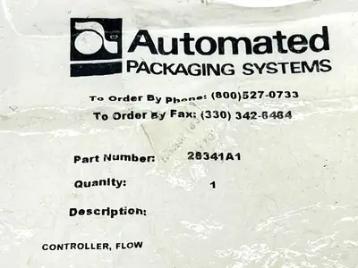 USED AUTOMATED PACKAGING SYSTEMS FLOW CONTROLLER
