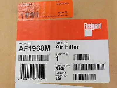 NEW FLEETGUARD AF1968M