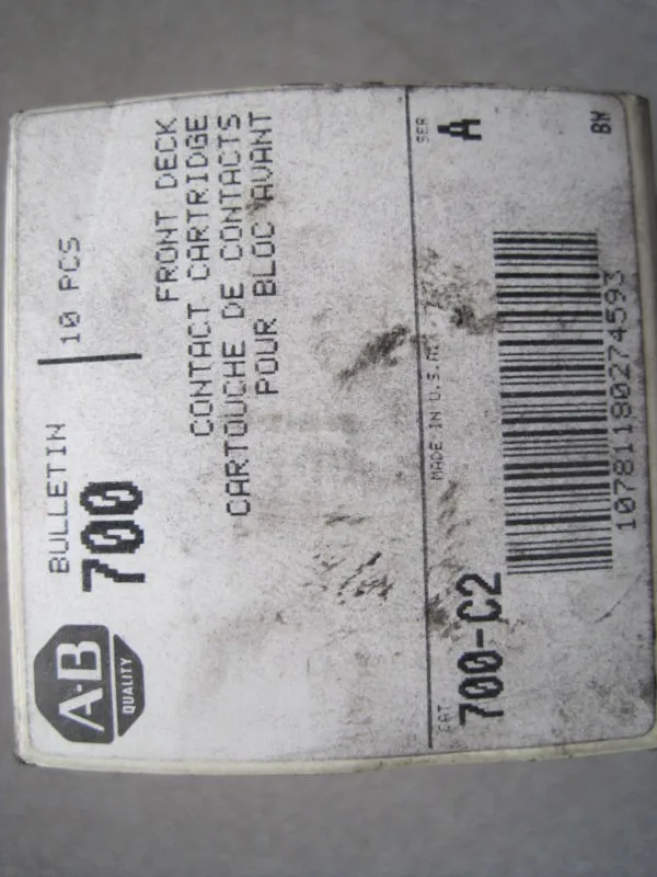 NEW ALLEN BRADLEY 700-C2 CARTRIDGE KIT BOX OF 6