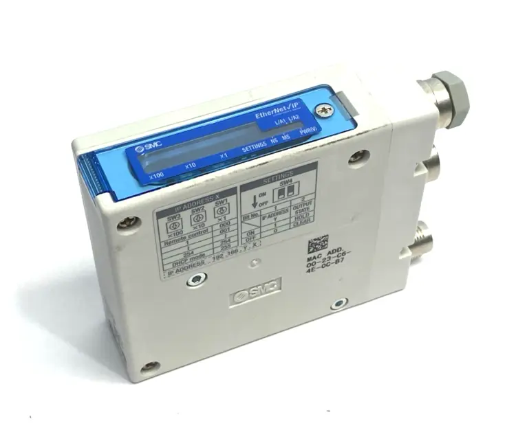 Used SMC EtherNet/IP Compact Serial Interface Unit PNP 24VDC PLC Input & Output Michigan US | Maverick Industrial Sales #1391539