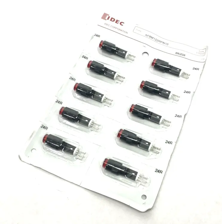 New | in-Stock IDEC Red Pilot Light Indicator PKG OF 10 Misc Electrical & Power Parts Michigan US | Maverick Industrial Sales #1390997