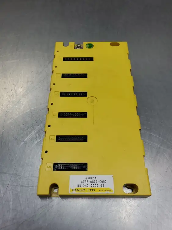 Used Fanuc A03B-0807-C002 (ABU05A) PLC 5-SLOT MODULE BASE PLC Chassis South Carolina US | Palmetto Automation #1161200