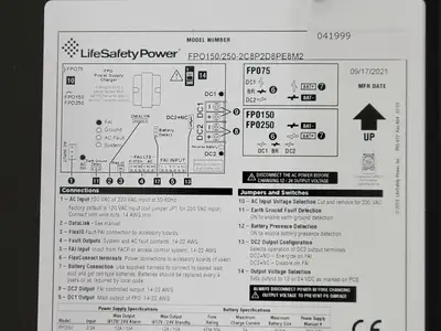 NEW LIFESAFETY POWER FPO150/250-2C8P2D8PE8M2