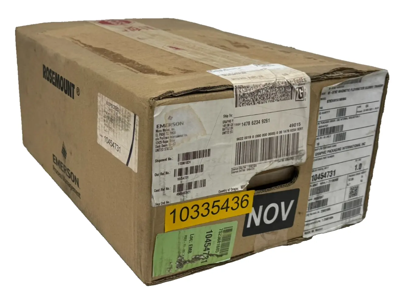 NEW SEALED ROSEMOUNT 8782AW1A1NHM4 MAGNETIC FLOWMETER M-8782
